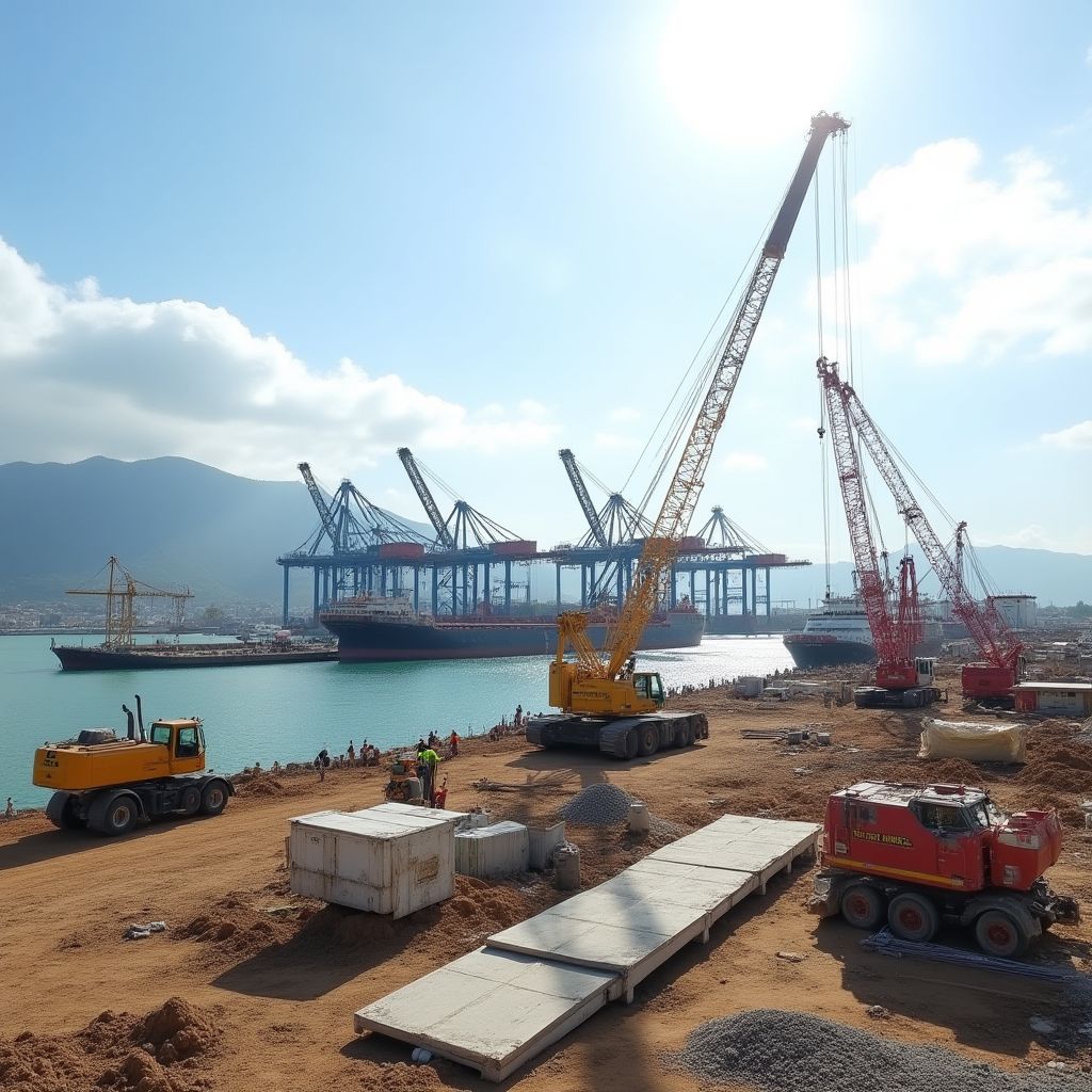 Construcción de nueva terminal portuaria en Ecuador